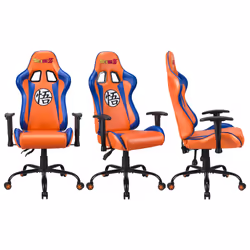 Subsonic DBZ Siège de jeu sur PC Siège capitonné Gris, Orange