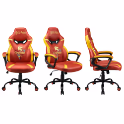 Subsonic Junior Griffindor Siège de jeu sur PC Siège capitonné Orange, Rouge