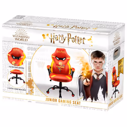 Subsonic Junior Griffindor Siège de jeu sur PC Siège capitonné Orange, Rouge