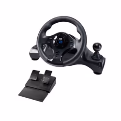 Subsonic SA5156-NG, Volant + pédales, PC, PlayStation 4, Xbox One, Xbox Series X, 270°, Avec fil, USB, Noir