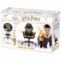 Subsonic Junior Hogwarts Siège de jeu sur PC Siège capitonné Noir, Jaune - Vue supplémentaire 12