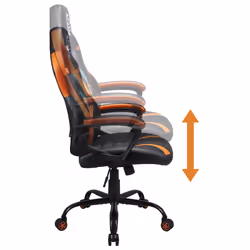Subsonic SA5573-D4 Siège pour jeu vidéo Siège de jeu sur PC Siège capitonné Noir, Orange - Vue supplémentaire 6