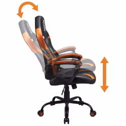 Subsonic SA5573-D4 Siège pour jeu vidéo Siège de jeu sur PC Siège capitonné Noir, Orange - Vue supplémentaire 7