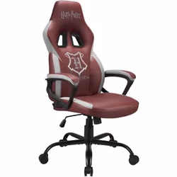 Siège Gamer SUBSONIC - Harry Potter - Rouge - Assise ergonomique - Réglable en hauteur - Avec accoudoirs