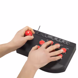 Subsonic SA5662 accessoire de jeux vidéo Noir, Rouge Bluetooth/USB Fightstick PlayStation 4 - Vue supplémentaire 4
