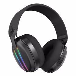 Subsonic TITRE - Vektra casque gaming sans fil pour PS5 PS4 PC Xbox Switch, casque gamer à LED avec hauts parleurs 7.1, micro rétractable, réglage du volume et bouton mute intégrés – Noir - Vue supplémentaire 4