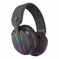 Subsonic TITRE - Vektra casque gaming sans fil pour PS5 PS4 PC Xbox Switch, casque gamer à LED avec hauts parleurs 7.1, micro rétractable, réglage du volume et bouton mute intégrés – Noir - Vue supplémentaire 5