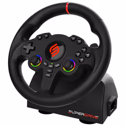 Subsonic Superdrive 220 RS Noir USB Volant + pédales Nintendo Switch, PC, PlayStation 4, Xbox One, Xbox Series S, Xbox Series X - Vue supplémentaire 3
