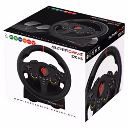 Subsonic Superdrive 220 RS Noir USB Volant + pédales Nintendo Switch, PC, PlayStation 4, Xbox One, Xbox Series S, Xbox Series X - Vue supplémentaire 7