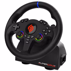 Subsonic Superdrive 220 RS-5 Noir USB Volant + pédales Nintendo Switch, Nintendo Switch 2, PC, PlayStation 4, PlayStation 5, Xbox One, Xbox Series S, Xbox Series X - Vue supplémentaire 3