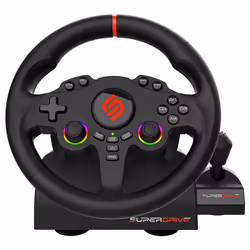 Subsonic Superdrive 220 RS-X Noir USB Volant + pédales + levier de vitesse Nintendo Switch, Nintendo Switch 2, PC, PlayStation 4, Xbox One, Xbox Series S, Xbox Series X - Vue supplémentaire 2
