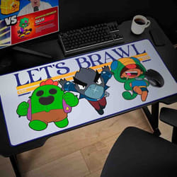 SUBSONIC Tapis de Souris de Bureau Gaming XXL Brawl Stars - Accessoire Gamer Essentiel pour une Précision Ultime