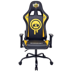 Subsonic  Chaise gaming chaise de bureau Brawl Stars appui-tête intégré accoudoirs et hauteur réglables  Noire et Jaune