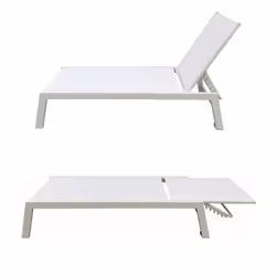 Happy Garden LOT1281WW chaise d'extérieur Blanc - Vue supplémentaire 2