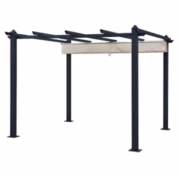Happy Garden GAZ14C Tonnelle, palissade et store de jardin Pergola