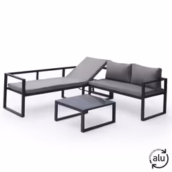 Happy Garden 1271GA ensemble de meubles de jardin Gris
