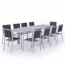 Happy Garden SET1263-64GW, Blanc, 10 siège(s), 930 mm, 575 mm, 1170 mm, 34 kg