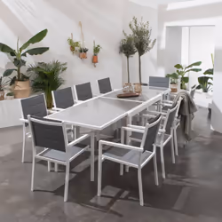 Happy Garden SET1263-64GW ensemble de meubles de jardin Blanc