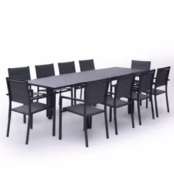 Happy Garden SET1265-64GA, Gris, 10 siège(s), 930 mm, 575 mm, 1170 mm, 34 kg