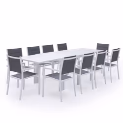 Happy Garden SET1265-64GW, Blanc, 10 siège(s), 930 mm, 5750 mm, 1170 mm, 34 kg
