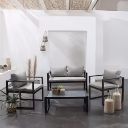 Happy Garden 1270GA ensemble de meubles de jardin Gris