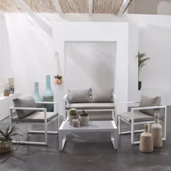 Happy Garden 1270GW ensemble de meubles de jardin Blanc