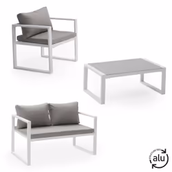 Happy Garden 1270GW ensemble de meubles de jardin Blanc
