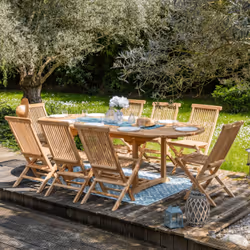 Happy Garden SETTEC04 ensemble de meubles de jardin Bois