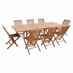 Happy Garden SETTEC05, Bois, 8 siège(s), 1110 mm, 470 mm, 170 mm, 14 kg