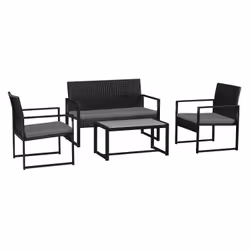Happy Garden 903NG, Noir, 4 siège(s), 1050 mm, 550 mm, 310 mm, 27 kg