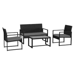 Happy Garden 903NG ensemble de meubles de jardin Noir