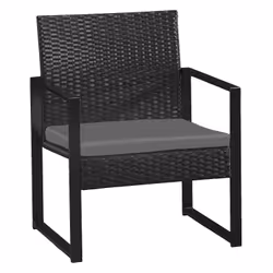 Happy Garden 903NG ensemble de meubles de jardin Noir