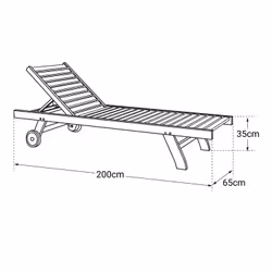 Happy Garden TEC11 chaise d'extérieur