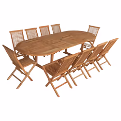 Happy Garden SETTEC12, Bois, 10 siège(s), 1110 mm, 470 mm, 170 mm, 14 kg