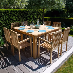 Happy Garden SETTEC16 ensemble de meubles de jardin Bois - Vue supplémentaire 2
