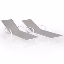 Happy Garden TEX11GW chaise d'extérieur Gris