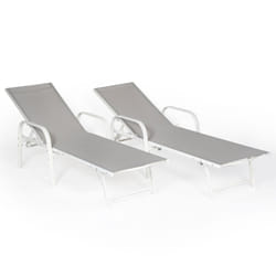 Happy Garden TEX11GW chaise d'extérieur Gris