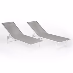 Happy Garden TEX10GW chaise d'extérieur Gris
