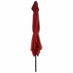 Happy Garden PAR558R parasol de terrasse Rectangle Rouge