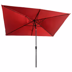 Happy Garden PAR558R parasol de terrasse Rectangle Rouge - Vue supplémentaire 4