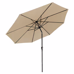 Happy Garden PAR559C parasol de terrasse Rond Beige