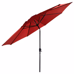 Happy Garden PAR559R parasol de terrasse Rond Rouge - Vue supplémentaire 3