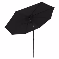 Happy Garden PAR559N parasol de terrasse Rond Noir