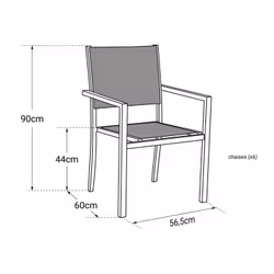 Happy Garden 1250TT-6 chaise d'extérieur - Vue supplémentaire 6