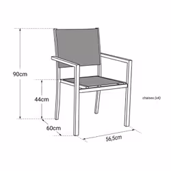 Happy Garden 1250TT-4 chaise d'extérieur - Vue supplémentaire 7