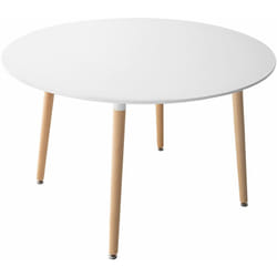 Table ronde 120cm blanche martha - Happy Garden