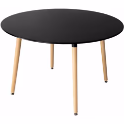 Description : Créez un espace convivial et chaleureux avec cette table ronde scandinave MARTHA. Son plateau de 120cm de diamè ...