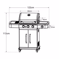 Happy Garden AM063SBI barbecue et grill - Vue supplémentaire 4