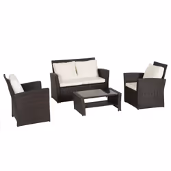 Happy Garden RES03MC, Marron, 4 siège(s), 1080 mm, 760 mm, 270 mm, 27 kg