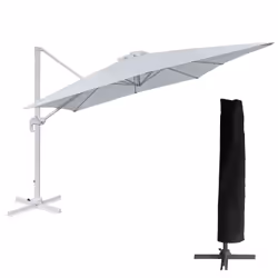 Happy Garden PAR554W-C, Carré, Blanc, 2530 mm, 20 kg, 2550 mm, 385 mm